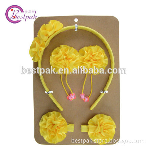 2014 bright lovely yellow flower hair accessories